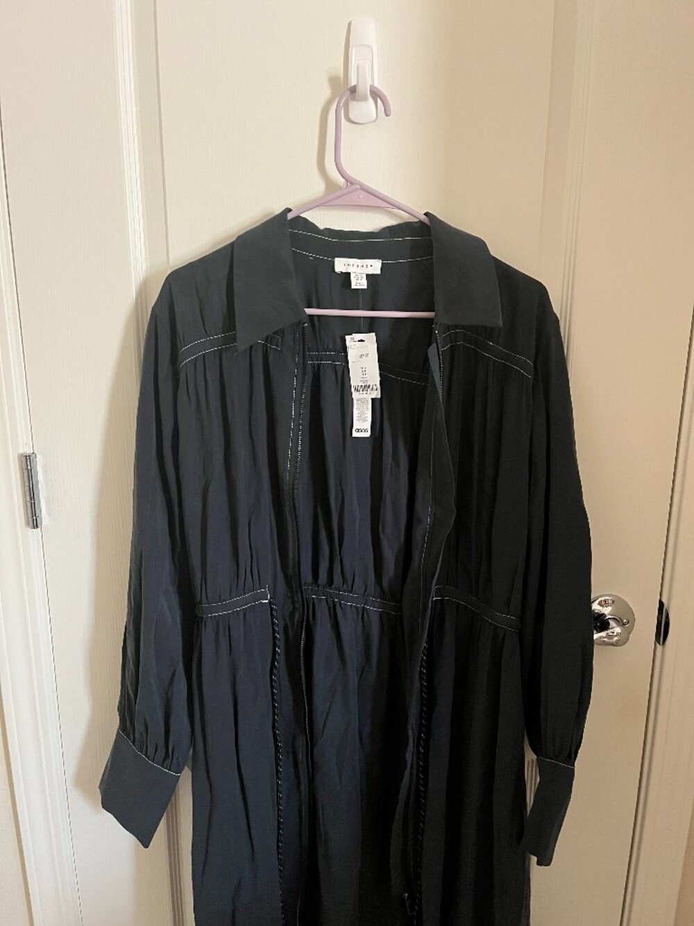 Topshop Zip-up dress